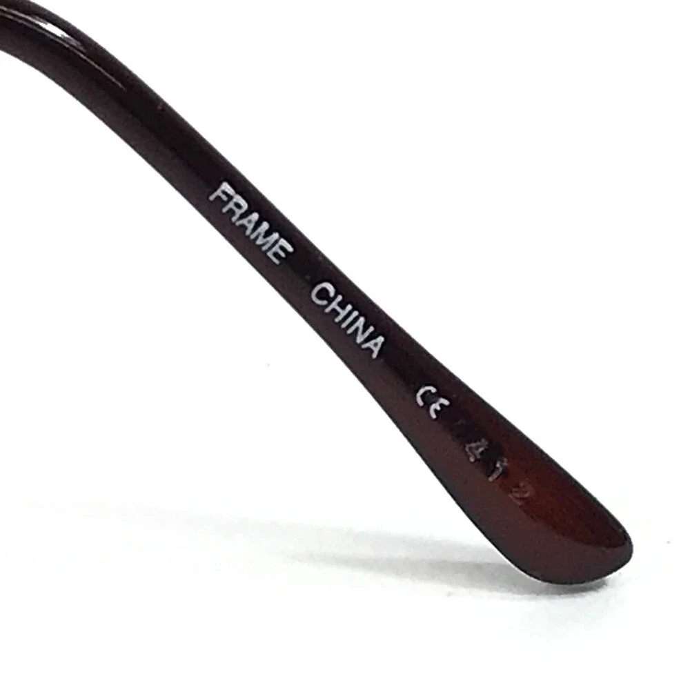 Autoflex with Flexon Eyeglasses Frames 63 MOCHA Brown Square Half Rim 51-20-140